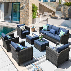Wicker/rattan 5 - Person Seating Group With Cushions Wicker/rattan 5 - Person Seating Group With Cushions