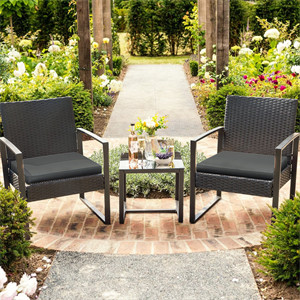 Beoll 3 Piece Rattan Seating Group with Cushions Beoll 3 Piece Rattan Seating Group with Cushions