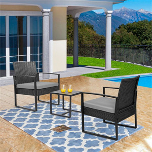 Beoll 3 Piece Rattan Seating Group with Cushions Beoll 3 Piece Rattan Seating Group with Cushions
