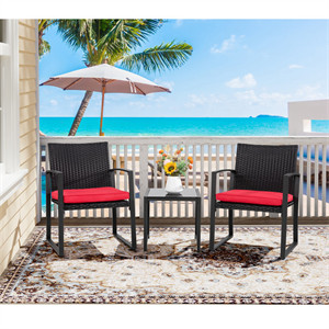 Happel Square 2 - Person 17.71" Long Bistro Set with Cushions Happel Square 2 - Person 17.71" Long Bistro Set with Cushions