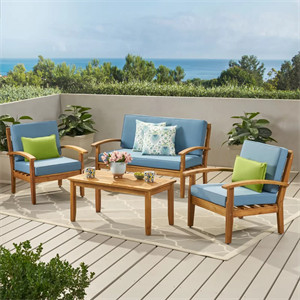 Juno 4 - Person Outdoor Seating Group with Cushions Juno 4 - Person Outdoor Seating Group with Cushions